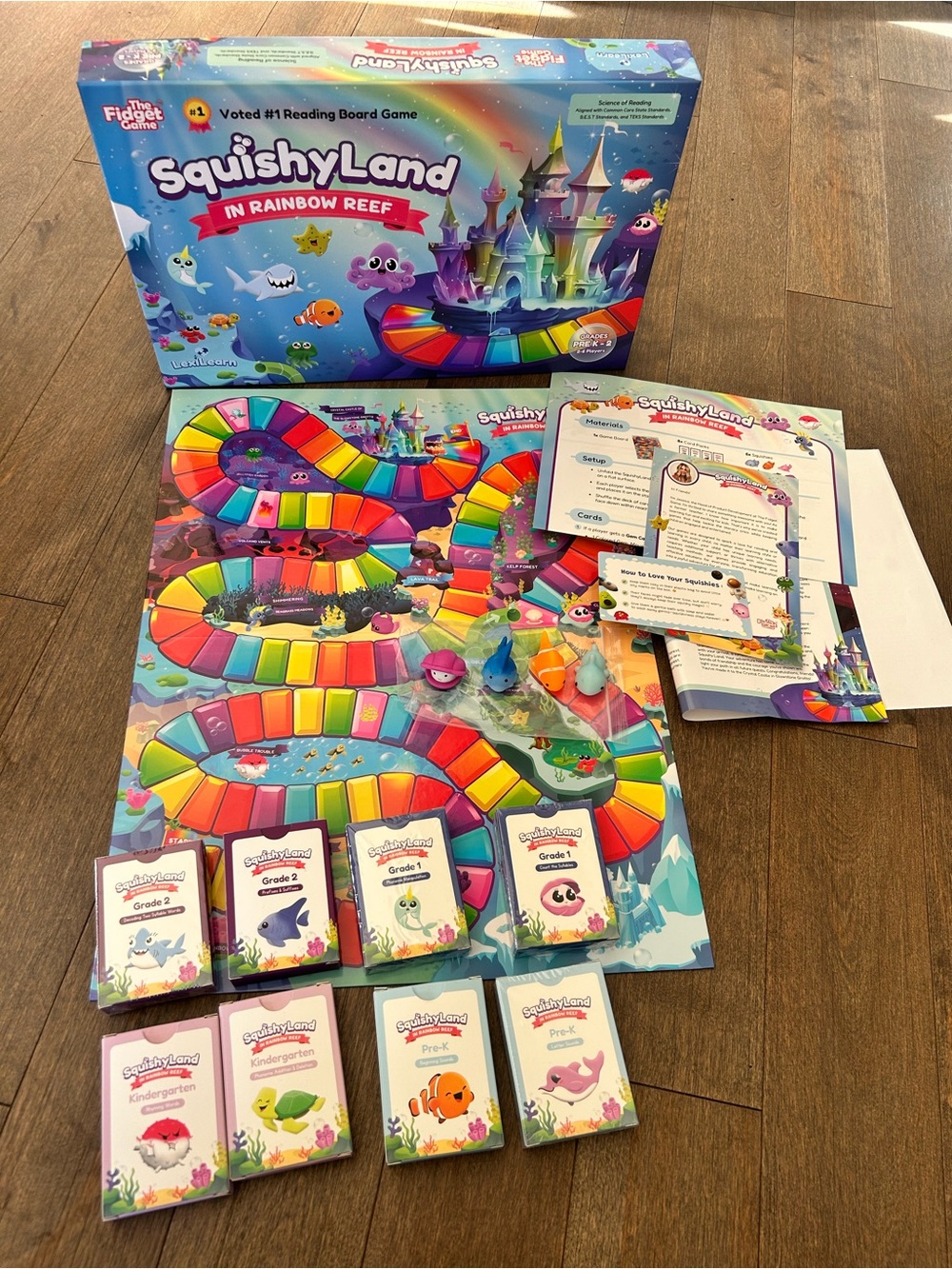 SquishyLand in Rainbow Reef Kids Board Game - Educational Game pre k- grade 2
